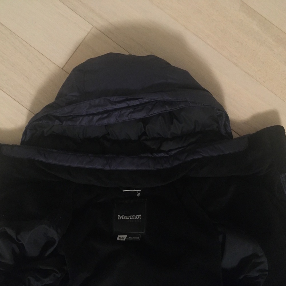 Marmot Long Hooded Down Puffer Coat View 5